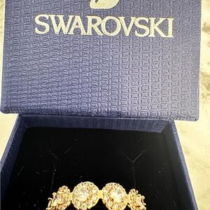 Swarovski Gold and Crystal Embellished Ring